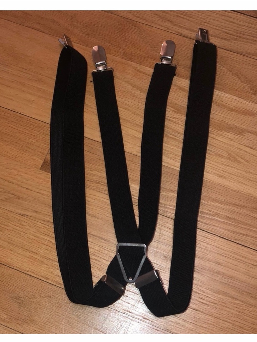 Hot Topic Black Suspender-Style Overalls Straps